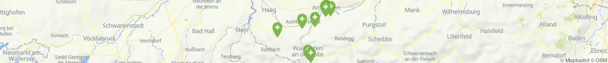 Map view for Pharmacies emergency services nearby Allhartsberg (Amstetten, Niederösterreich)